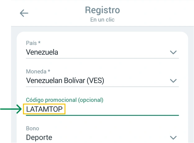 Instrucciones de uso de su promoción Betwinner APP Venezuela