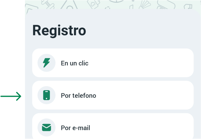 Selecciona cómo quieres registrarte Betwinner APP Venezuela